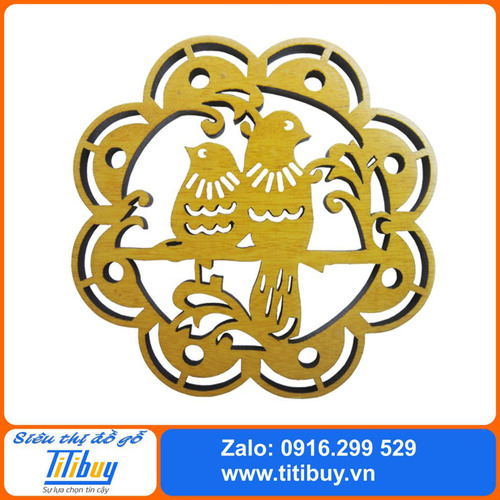 Đế lót ly NVH 05 (bộ 4 cái)